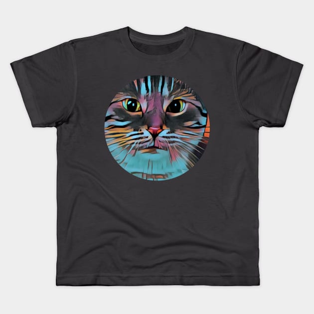 Fun mycat, revolution for cats Kids T-Shirt by GoranDesign